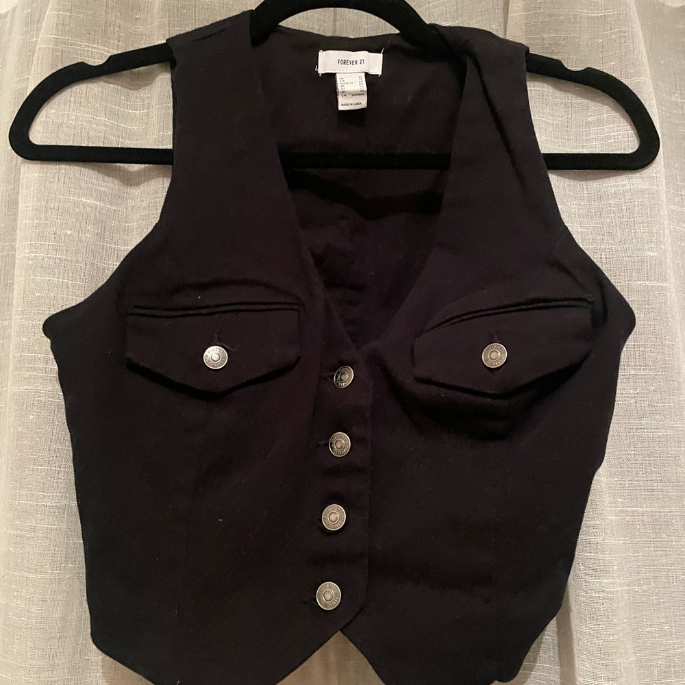 Forever 21 Black Vest